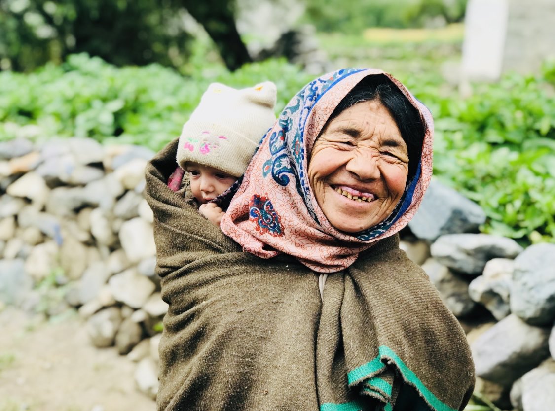 #Happiness #Needs #Nature Happiness means different things to people. This woman is smiling because she now has access to irrigation for agriculture. For mountain communities water timing and quantity is critical. She did not contribute to GHG emissions but was paying a big price