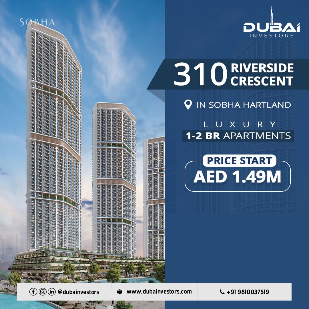 🏙️ 310 Riverside Crescent at Sobha Hartland 2 - Waterfront Apartments 🏙️

#310RiversideCrescent #RiversideLiving #SobhaHartland2 #SobhaDevelopers #Sobhaproperties #SobhaDubai #DubaiRealEstate #PropertyInvestment