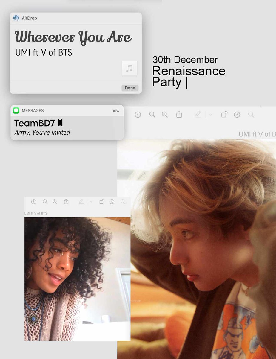 ArmytanTeamBD7's tweet photo. "WHEREVER U R" RENAISSANCE PARTY IS STARTING IN LESS THAN 30 MINUTES‼️
📌Pre-save the party link beforehand: https://t.co/BYfdSxOtaU
Join us &amp; invite your friends to come over &amp; stream together! Let's give "Wherever You Are" a good debut on the charts! 
#whereverUR #VxUMI https://t.co/Glgc1HFhkh