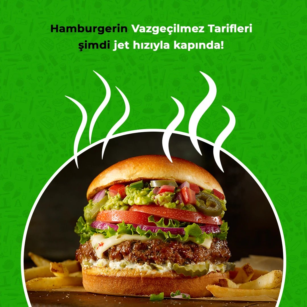 jetconnectapp's tweet photo. En lezzetli hamburger tarifleri şimdi #jetconnect ile kapında! #jetconnectyemek ile sipariş ver, en taze ve lezzetli hamburgerleri keşfet. Hemen sipariş ver ve hamburger keyfini #jetconnect ile yaşa! En popüler hashtag'leri kullanmayı unutma. https://t.co/4YGhWnbie8