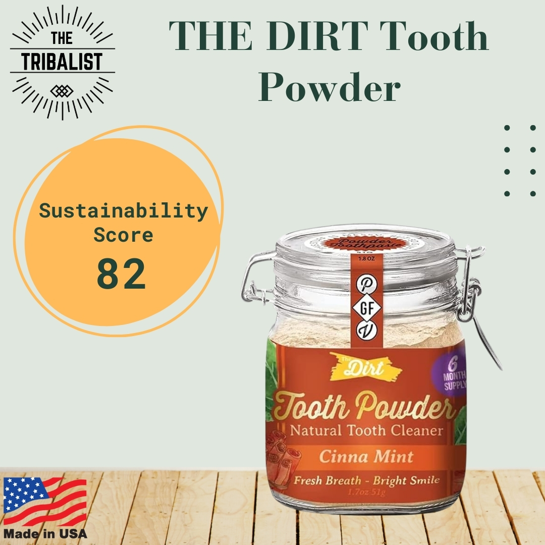TheTribalistnow's tweet image. Revolutionize dental routine with THE DIRT Tooth Powder! Effective for adults, check with your dentist before switching. Lasts as long as 3-4 regular tubes. Biodegradable, recyclable packaging. Kills bacteria, all-natural ingredients.

#ToothPowder #NaturalIngredients #OralHealth