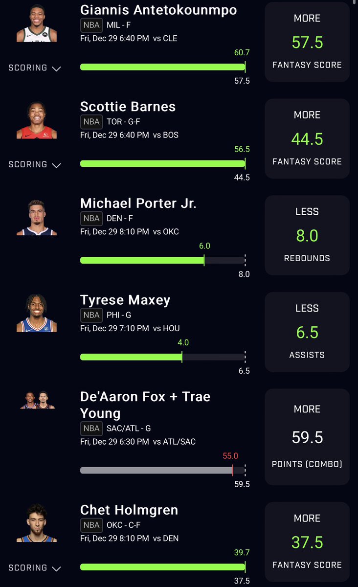 SuperQuad15's tweet photo. Flex Friday was a W! 💰 NFL, NBA, CFB tomorrow!! https://t.co/J96bIAqyQm