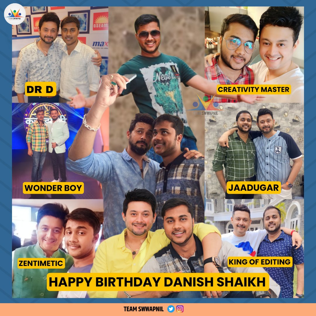 TeamSwwapnil's tweet photo. Happy Birthday To The Main Backbone, The Main Pillar Of Team Swapnil @DaniishShaikh πβ₯οΈπ₯³
Keep your madness alive for our superstar..! You are a very special person for all of us. enjoy your day fullest!!
.
#HappyBirthday #DoctorD #TeamSwwapnil https://t.co/XJGA1PqONO