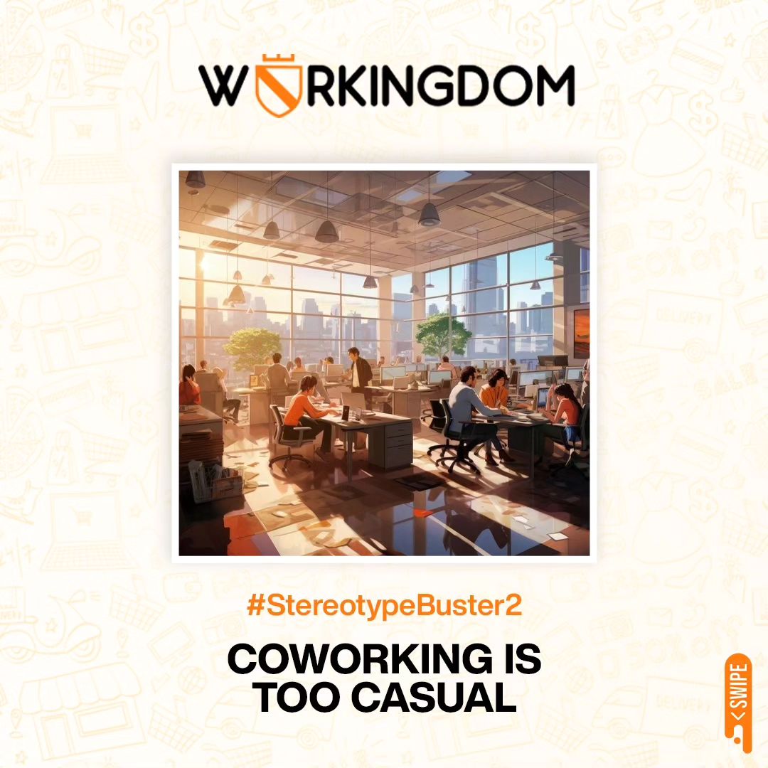 Workingdom1's tweet image. &quot;Breaking barriers, creating connections. At WorkingDom, we shatter coworking stereotypes to redefine your workspace experience. 💼✨

Join Us, Break Stereotypes
☎️ +91 8287999888

#WorkDifferent #Workingdom #workingvibes #coworkinggirl #stereotypes #connaughtplacedelhi