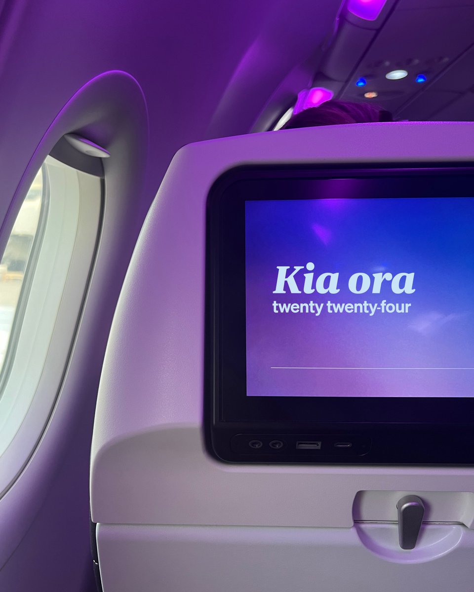 As we say haere rā to the year that has been, we look forward to welcoming you in the year ahead ✨💜✈️ #HappyNewYear #HNY2024