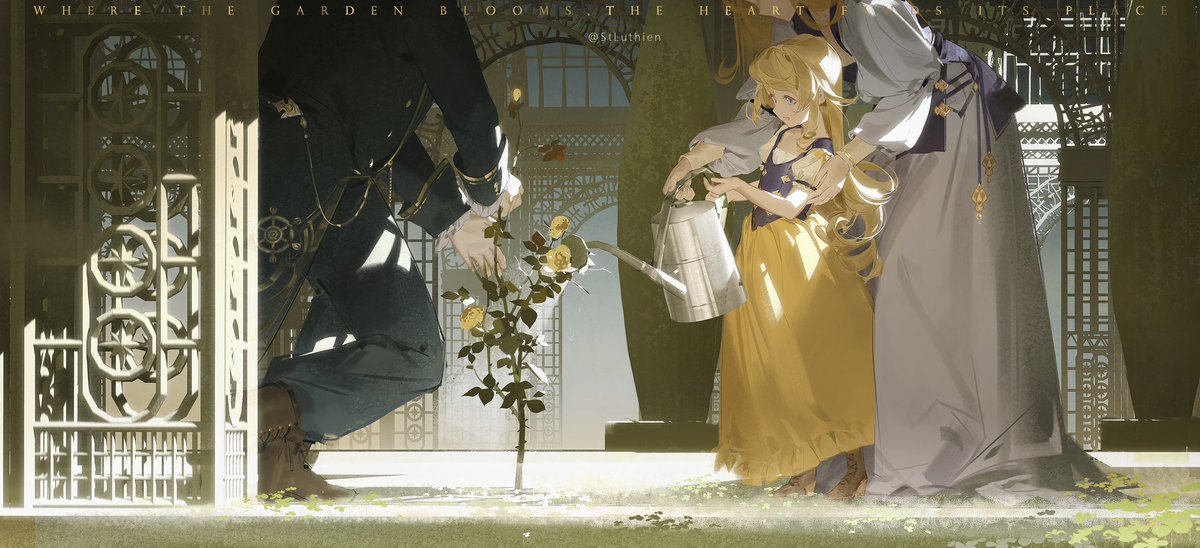 “Where the garden blooms, the heart finds its place.” 
#GenshinImpact #Navia #娜维娅 #原神 #ナヴィア