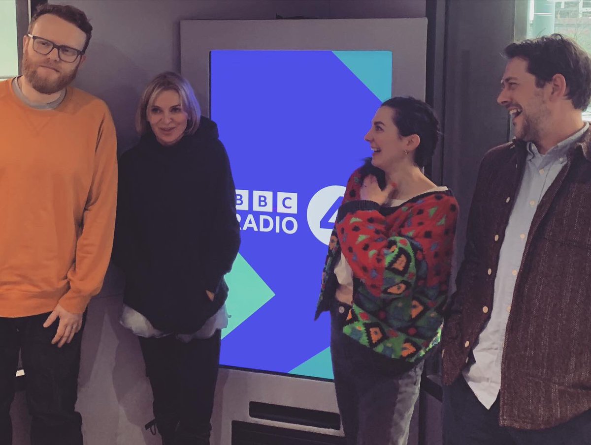 Bore da! A lovely morning with these lovely legends on @BBCRadio4 #SaturdayLive 💙 Thank you / Diolch @nikkibedi @huwstephens for the warmest welcome x Listen again now on @BBCSounds bbc.co.uk/programmes/m00…