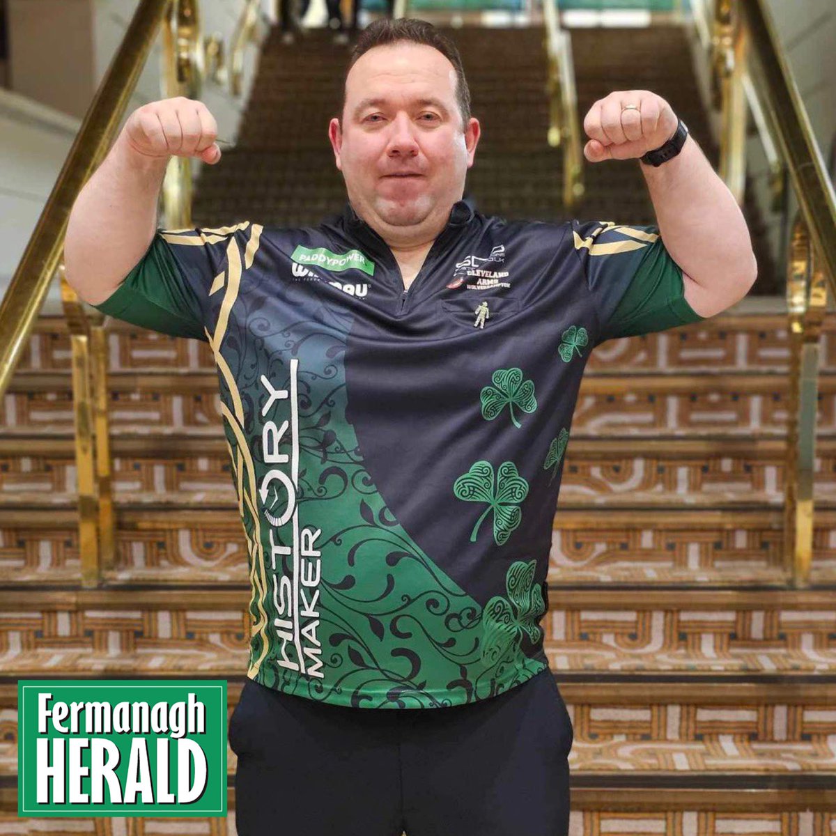 Ferm_Herald's tweet photo. 🎯 GOOD LUCK DOLAN!
The best of luck to @BrendanDolan180 ahead of his Last 16 game against Gary Anderson at the World Darts Championship.
📺 LIVE on Sky Sports Arena tonight (Saturday) at 7️⃣pm.
#TheHistoryMaker https://t.co/zzo6HSjkMM