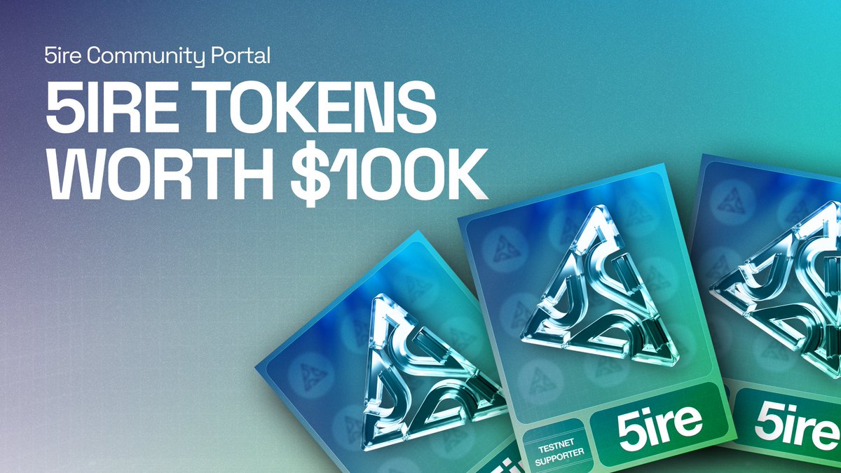 🔍 5ire #Airdrop

🏆  Total Airdrop Pool: $100,000 worth of 5IRE

🔴 Visit the airdrop page: app.mercle.xyz/5ire/events

🔘 Do the tasks on the page &amp; submit your data.

🔘 Details: t.me/AirdropDetecti…

#Airdrops #Bitcoin #5ire #AirdropDetective