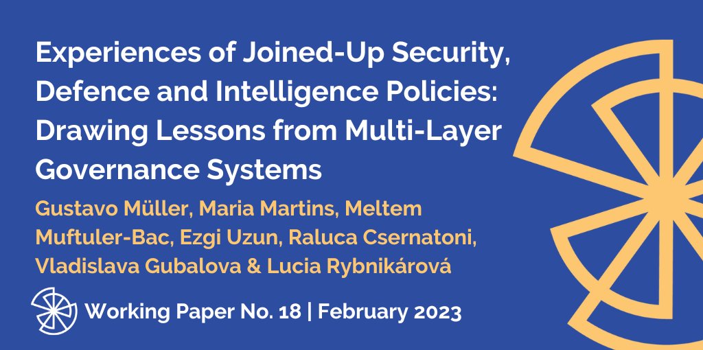 Examining non-EU governance complexities in security, intelligence, & defense coordination reveals key insights. To highlight strategies and potential adaptations for the EU, @gustavogmuller, @uzunezg, @RCsernatoni, @LRybnikarova & others draw lessons from 🇧🇷, the 🇺🇸 & 🇹🇷.