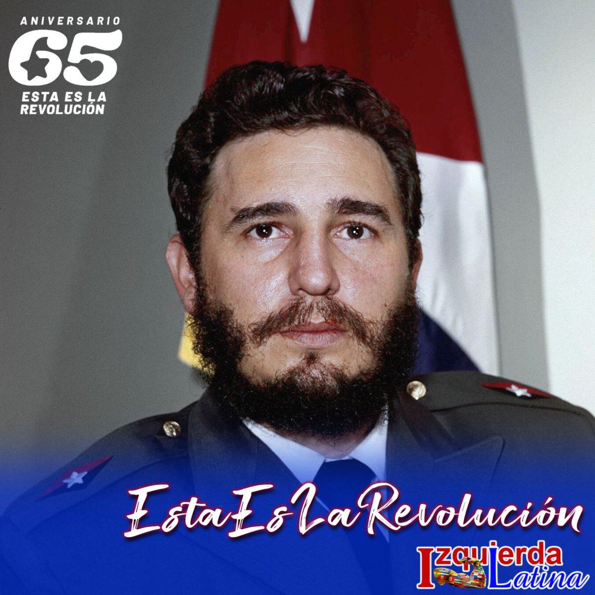 #EstaEsLaRevolución que soñó Fidel, del pueblo y para el pueblo, de los humildes, de las cubanas y cubanos de a pié. Cumpliremos 65 años y vamos por más, el pueblo de #Cuba es invencible. #IzquierdaLatina .
