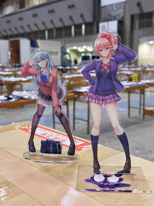 前日搬入してきましたー! グッズも良い感じでした! 明日はよろしくお願いいたしますー!
