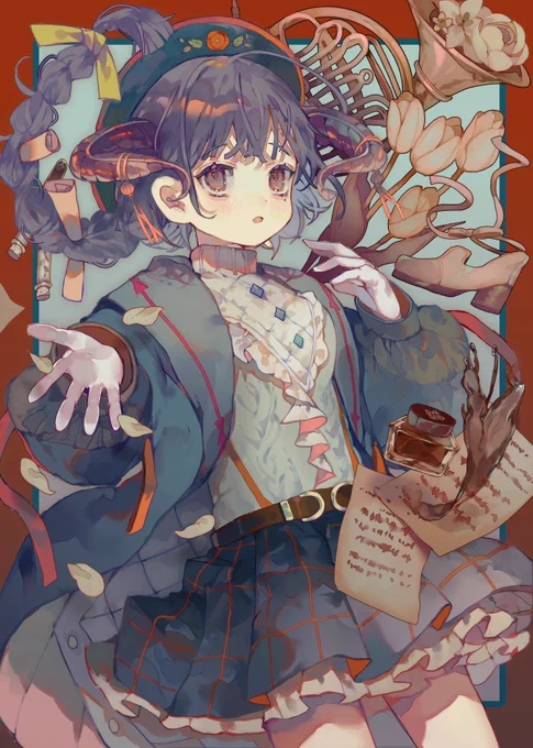 #2023年自分が選ぶ今年の4枚 今年出した新刊から1枚ずつ。 来年も沢山イラスト描きたい……!