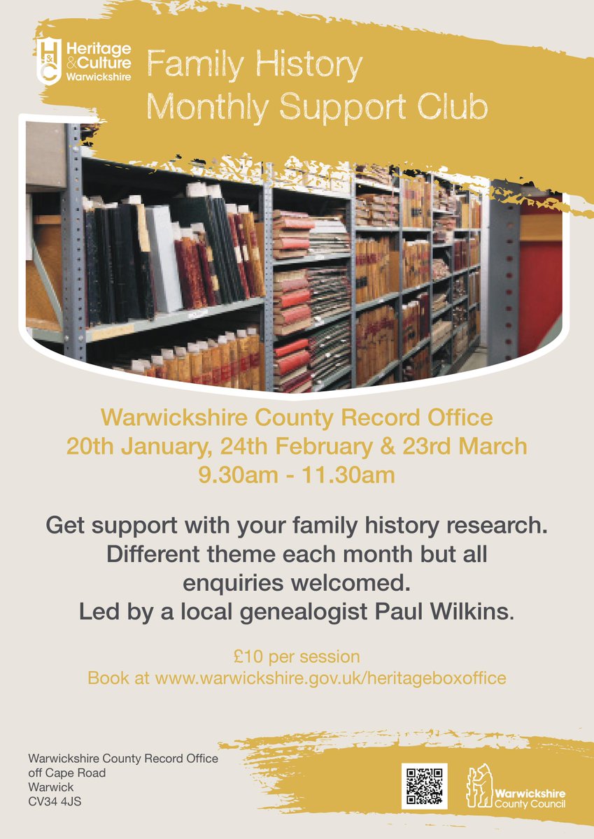 Happy New Year!

Is one of your New Year's resolutions to do some family history research? Tickets are available for the Trace Your Ancestors Family History Monthly Support Group sessions.

eventbrite.co.uk/o/heritage-and…

#ExploreYourArchive #Genealogy #FamilyHistory #TraceYourAncestors