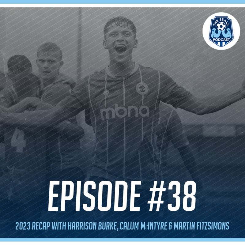 ChesterFC's tweet photo. 📻 Episode #38 of @TheSealsPodcast is now LIVE! 🙌

🗣️ We recap 2⃣0⃣2⃣3⃣ with guests Calum McIntyre, @HarrisonBurke20 and @MartinFitz10 - tune in below. ⤵️

#OurClub | #UTS