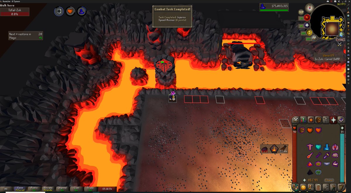 Finished off earning enough points for Dragon Cup in the OSRS league in style with my first inferno cape. Finally time to grind out some TFT