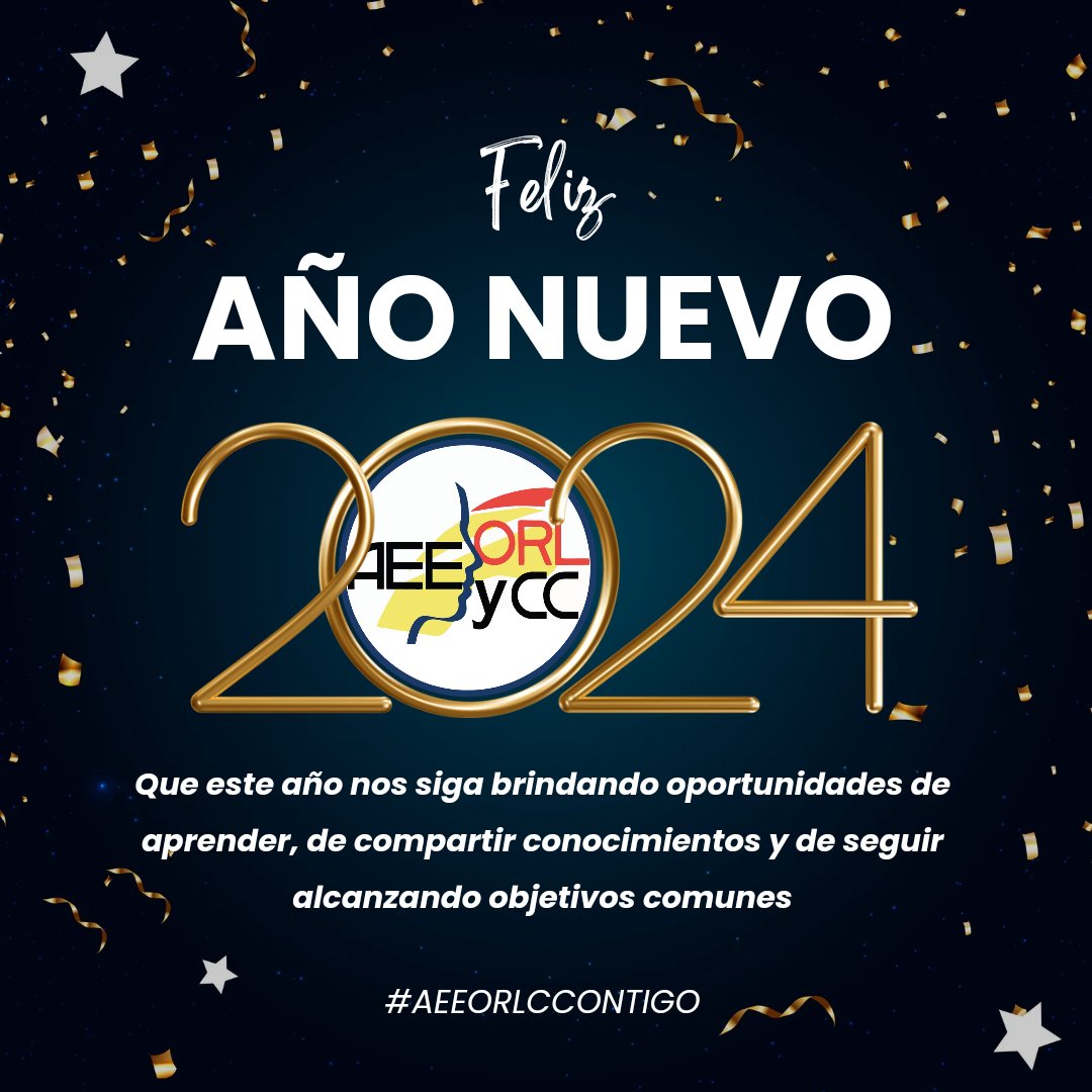 ¡Feliz 2024!
Desde <a href="/aeeorlcc/">AEEORLCCC</a> deseamos que en este nuevo año podamos seguir compartiendo conocimiento y experiencias; que el 2024 nos brinde la oportunidad de seguir creciendo juntos.
Salud 🥂