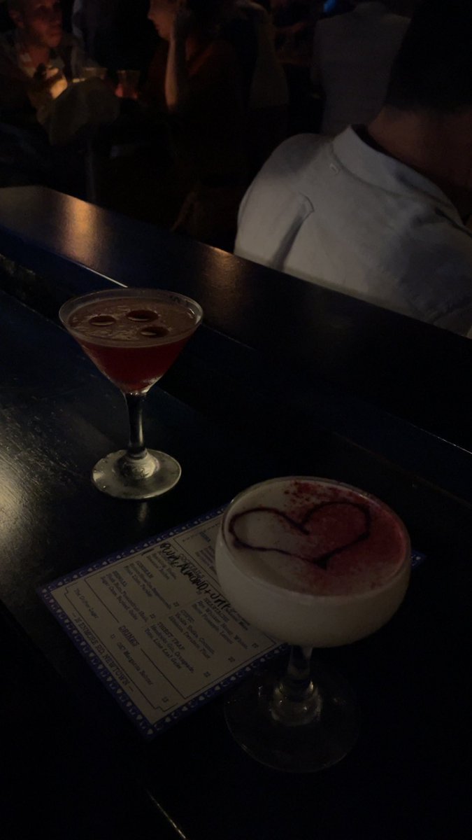 the bartender gave me a little heart (: