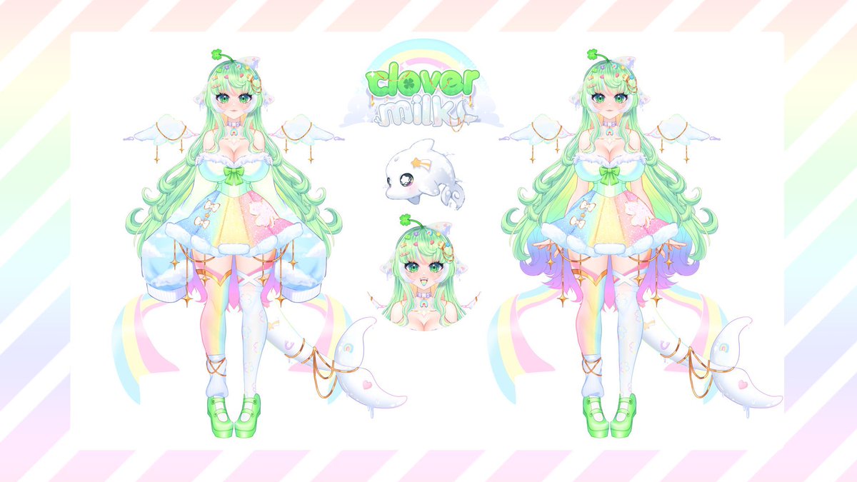 clovermilks's tweet photo. @vermilion_veil @mikadearest TYSM for the chance!! 🍀🌈🐬 https://t.co/XL9ZjVxhDL