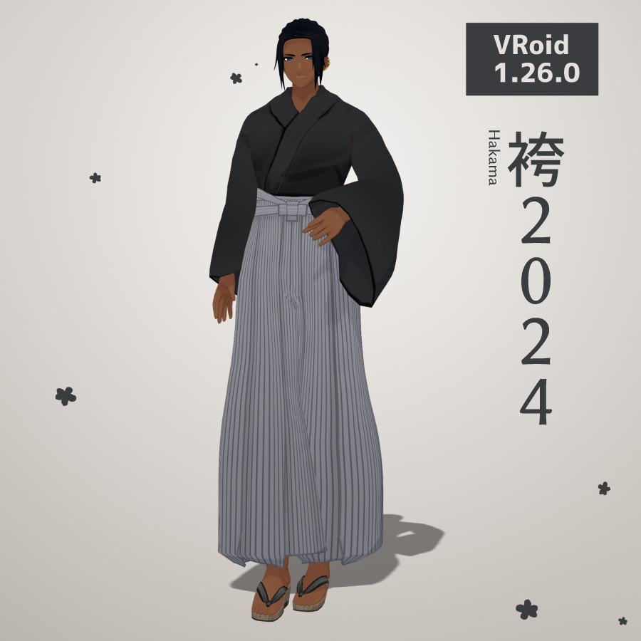 キバナ 「【VRoid】袴2024【1.26.0】 | ティードットショップ  新しいズボ」|T_DOT_0のイラスト