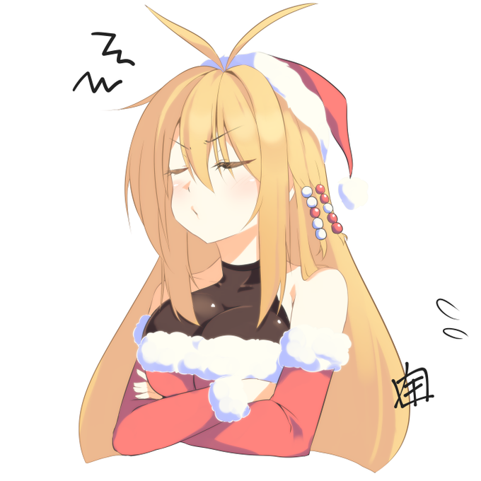 クリスマス期待してたマキちゃんが拗ねてたのでご機嫌取るのに精一杯です これで今年は描き納め 本年もありがとうございました 来年もよろしくお願いします