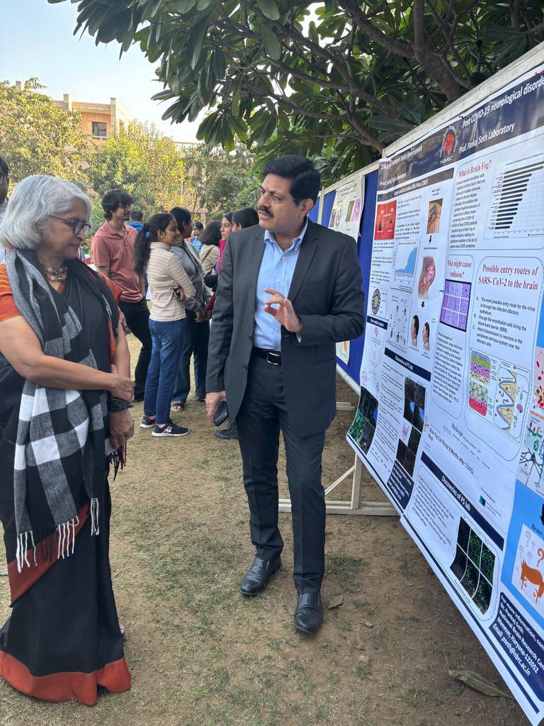 PsethNbrc's tweet photo. @DBT_NBRC 
Signing off 2023 with great achievements- 2 new PhD students joined the lab, 2 students submitted their thesis (one awarded degree), 3 res papers + many from collaborations, outreach to schools&amp; appreciated by peers. Looking forward for even better 2024 for the lab. https://t.co/aFtYKtXSuD