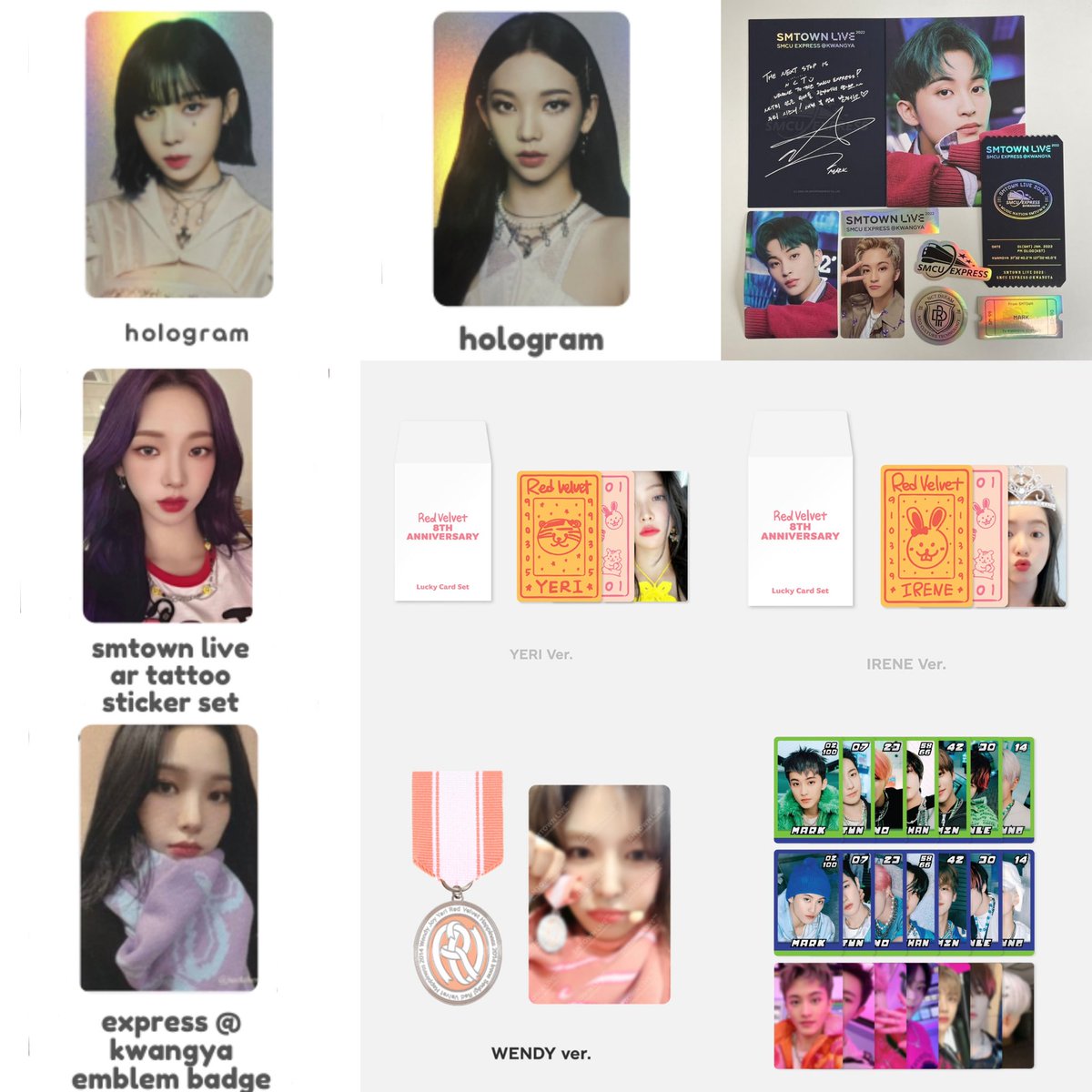(🛒) ꒰ wts want to sell ꒱—ina <📍Sumut> #wts_meijityong

🎁 clearance sale

📝please do press ALT on pict below before dm❗️‼️

t. holo savage karina winter smcu mark forever ar tattoo lucky card irene yeri emblem wendy tc tradingcard nctdream glitch mode sealed md