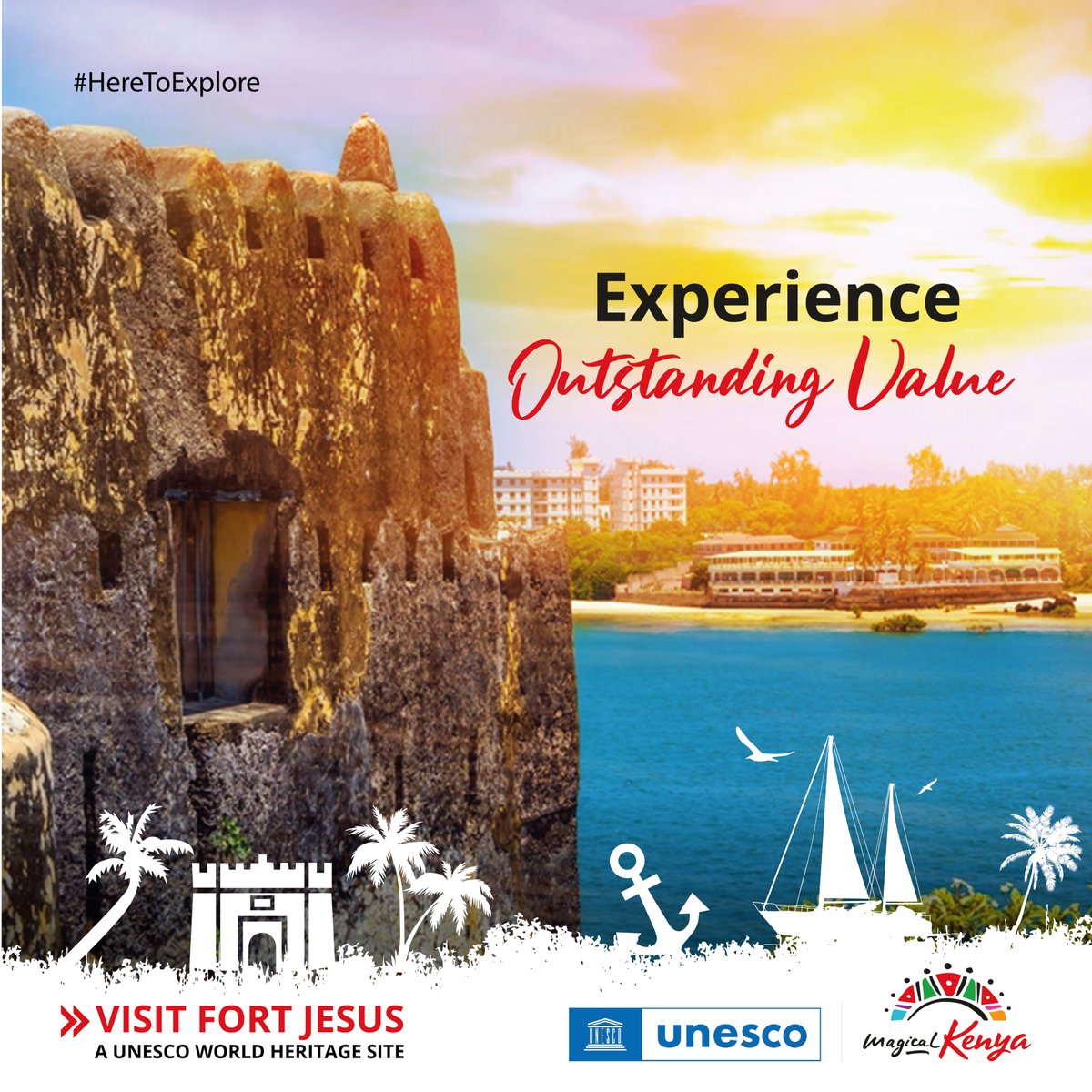 magicalkenya's tweet photo. The true value of a visit to Fort Jesus is worth more than the price of an access ticket. It's beautiful memories that will stay with you long after you’ve left the fort’s gates.
#HereToExplore #VisitFortJesus #MagicalKenya https://t.co/ysjWzbKiWA