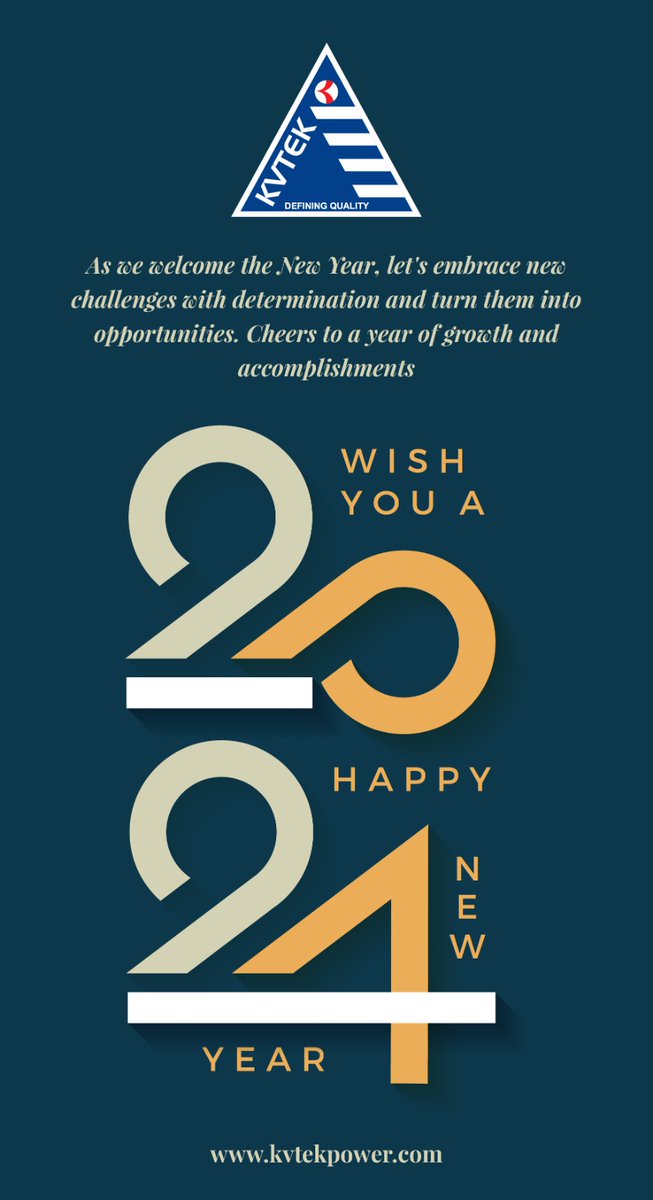 KvtekL's tweet photo. Happy New Year #2024 #KVTEKPower

#highvoltage #manufacturingindustry #happynewyear #newyear2024 #electricalengineering #powerindustry #impulse #testequipment https://t.co/pfhX1ibNj3