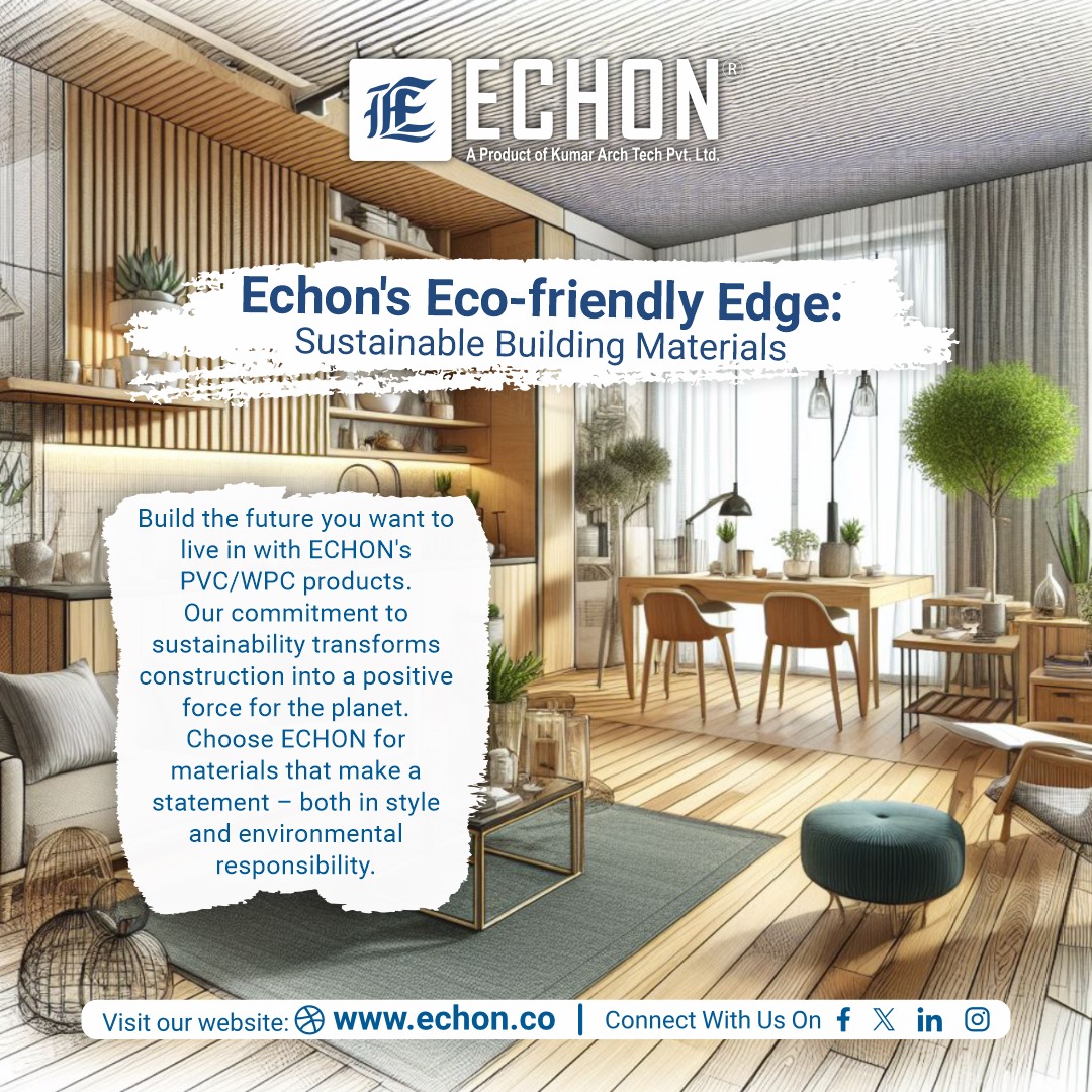 echon_india's tweet photo. Echon's Eco-friendly Edge: Sustainable Building Materials
#pvcboard #pvcflooring #pvcdoors #pvcpanel #pvcwallpanel #pvcceiling #pvcfurniture #pvc #interiordesign #interiordecor #constructionindustry #interiordesigner #pvcsheet #pvcwindows #ecofriendlyproducts #echon #wpcboard https://t.co/qbxYTDZqLb