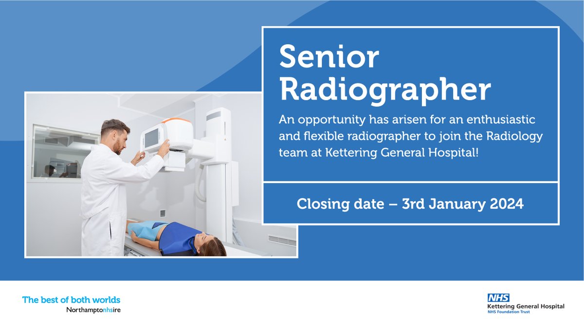 This is an exciting time to join @KettGeneral as they expand and improve their service. Excellent communication skills and the ability to work alone and as part of a team is key in this role - zurl.co/s8up #TeamKGH #NHS #Careers