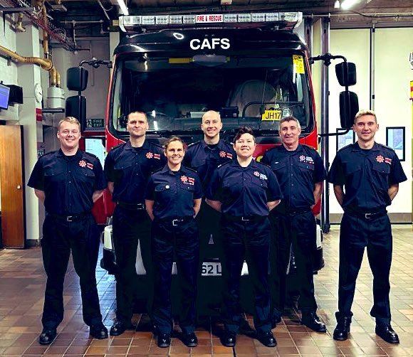 Today Fareham White Watch say a fond farewell to FF Collier as she retires after 24 years. You’ll be missed from all at Fareham and @HantsIOW_fire, enjoy your retirement. Knock off, make up 🚒💦🏄🏻‍♀️