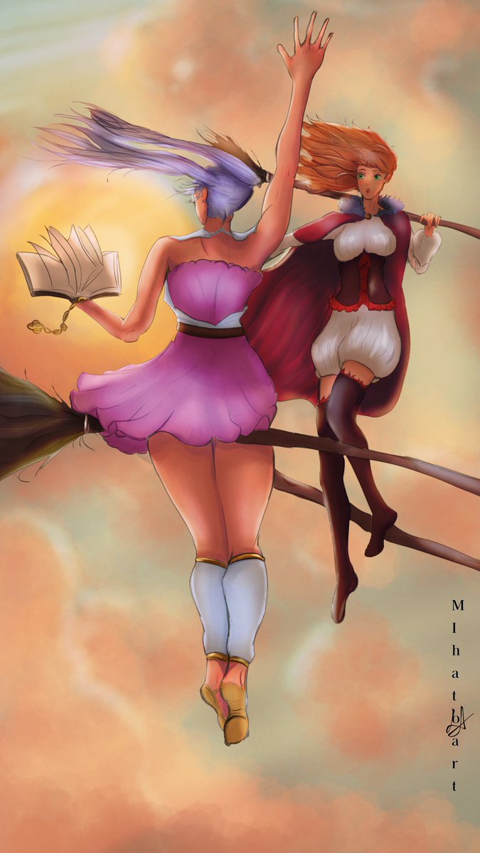 LonefoXdd's tweet photo. "Race" 
#BlackClover #Noelle #MimosaVermillon #fanart #anime #art https://t.co/g8H4l5SI5l