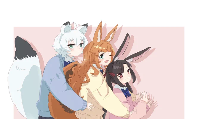2023年お疲れ様でした〜二次創作のみならずオリジナルの子達も見てくださりありがとうございます2024年もスエコフの創作とケモギャル達を  よろしくお願いします 
