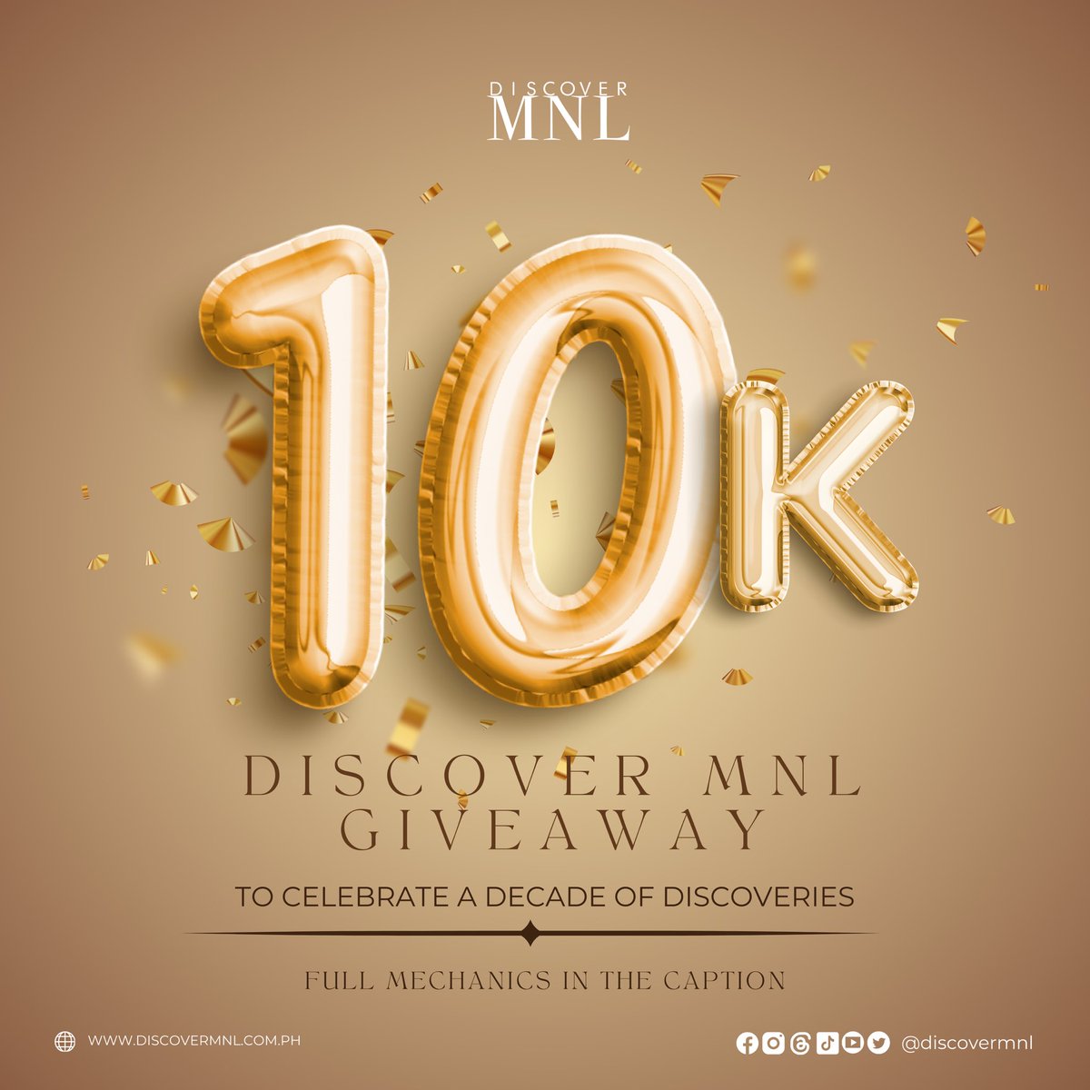 DiscoverMnl's tweet photo. Hello #DiscoverFam we’re nearing a huge milestone in our #DiscoverMNL journey as we’re 1 year away from celebrating a decade of discoveries! 🥹✨You’ve been with us from 2015 (yes, that longgggg) and we can’t say THANK YOU enough!! https://t.co/7aKeu59cQ4