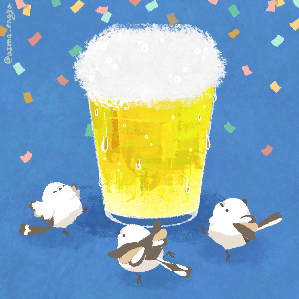 beer mug beer no humans bird mug confetti alcohol  illustration images