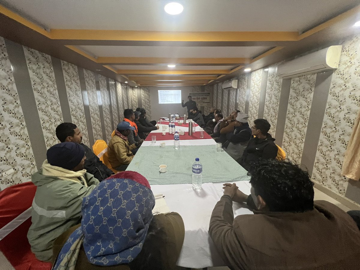 #HappeningNow: #Occupational #Health and #Safety Orientation to #Sanitation #Workers of Nepalgunj Sub-Metropolitan City under @WASH #SDG program <a href="/SnvNepal/">SNV Nepal</a> . <a href="/ShresthaRaj98/">Raju Shrestha</a> <a href="/GaffarA13256351/">Gaffar Ali</a>