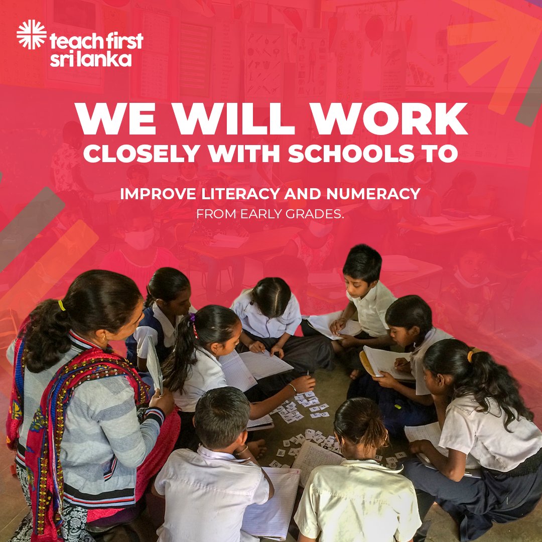 TeachFirstSL's tweet photo. Teach First Sri Lanka is committed to foundational learning, ensuring every child grasps the basics to unlock their full potential and give them the skills to thrive in the world of tomorrow.

Join us in laying the foundation for a brighter future.
🌐: https://t.co/mekUaEwFVV https://t.co/WRdgf57n6d