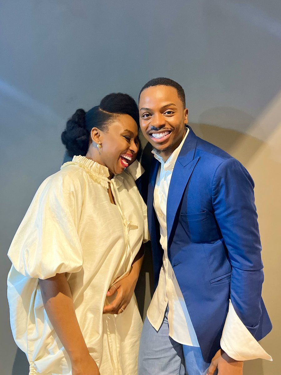 Enioluwa's tweet photo. 2:00 AM in the beautiful city of Lagos. 
After a lovely party. We make History. 

My Odeluwa 1. The Chimamanda Ngozi Adichie. MOTHER.❤️ https://t.co/GuVY4VHuXE