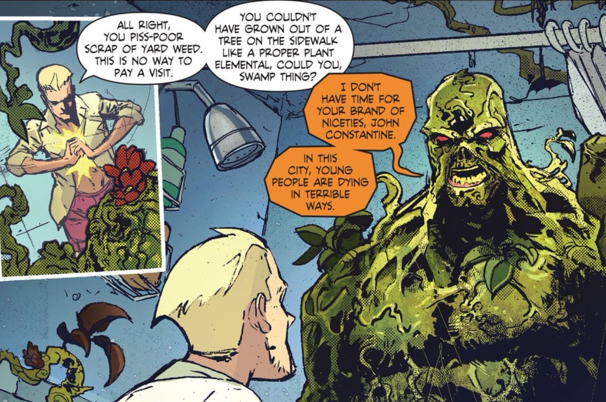 〝 Hey— I said I'm not working for New Year's Eve, ya walking salad. Didn't ya hear me, huh? 〞 

〝 Find another bloody warlock, ya wanker. 〞