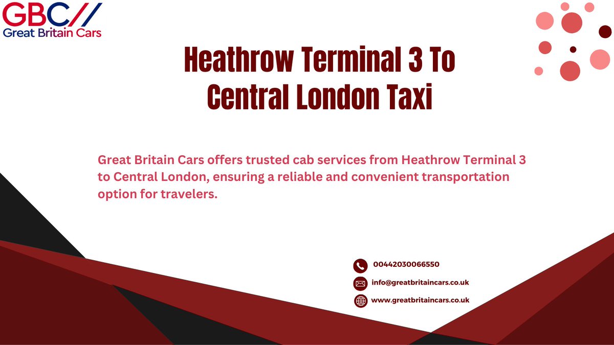 G_BritainCars's tweet photo. Indulge in a seamless and delightful travel experience with Great Britain Cars.
Visit our page: https://t.co/N8vc8NFpnH
#HeathrowTerminal3CentralLondonTaxi https://t.co/SCB4fcdJTj
