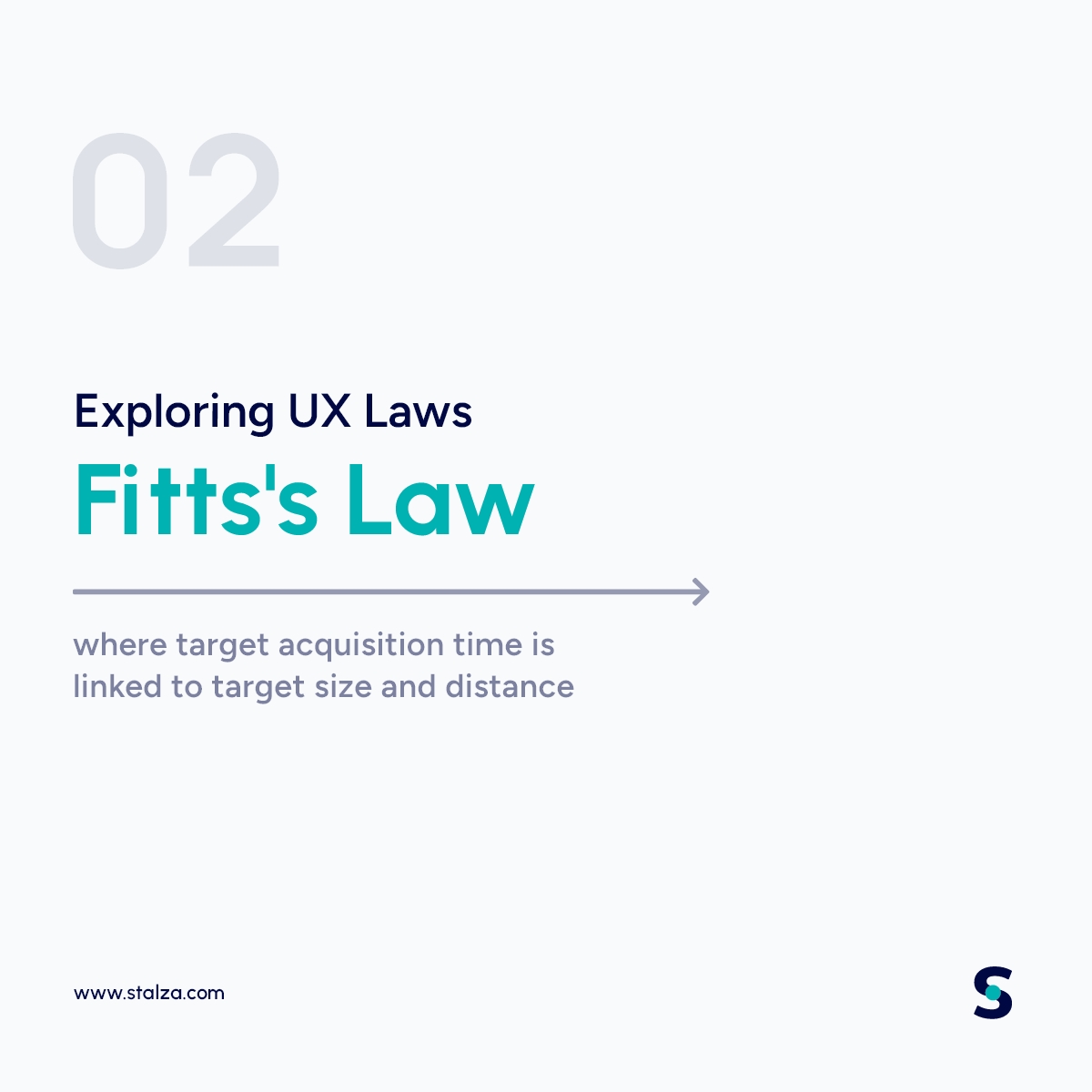 StalzaTech's tweet photo. Discover the second of the top UX laws for design: Fitts's Law. Where target acquisition time is linked to target size and distance. Optimizing these factors can revolutionize user interaction and navigation.

#UXLaws #FittsLaw #StalzaTech #Stalza https://t.co/jT9ImGtrTD