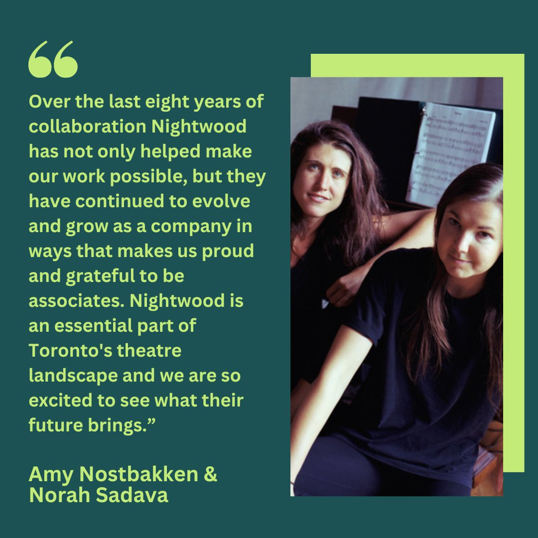 Our✨holiday campaign✨ends tomorrow! We would be so grateful for the support as we head into another year of great feminist theatre. Check out these quotes from <a href="/NikkiShaff/">Nikki Shaffeeullah</a> , <a href="/RoseNapoli1/">Rose Napoli</a> , and <a href="/QUCollective/">Quote Unquote</a> on Nightwood's impact in #theaTO. Donate: canadahelps.org/en/dn/10538?v1…