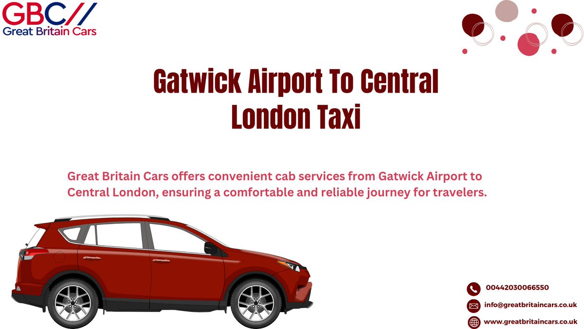 G_BritainCars's tweet photo. Experience a seamless and exciting journey with Great Britain Cars.
Visit our page: https://t.co/eUttrZi5qX
#GatwickAirportToCentralLondonTaxi https://t.co/hDBexj3gFa