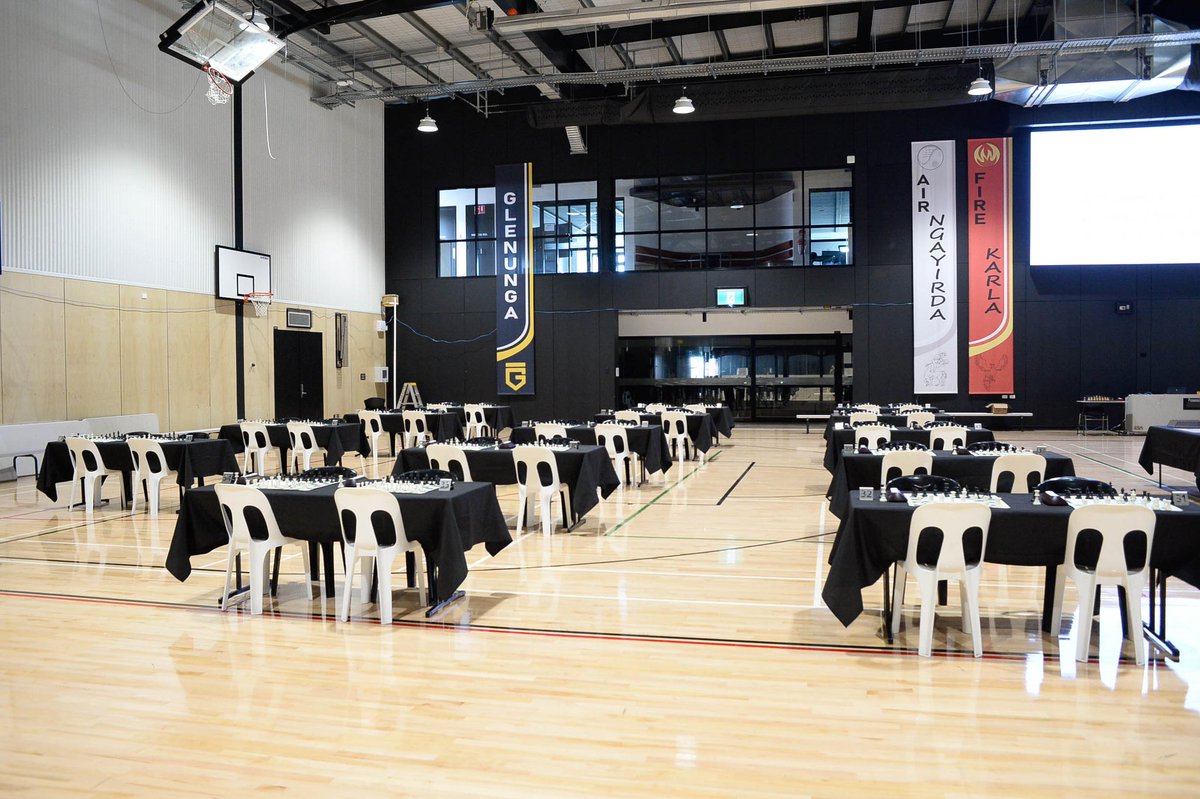 sachessau's tweet photo. The Australian Chess Championships are so close & our venue looks fantastic. SA is very excited to welcome all our interstate visitors to play chess with us.
#SACA #Chess #Adelaide #AusChess #SAJCL #JuniorChess https://t.co/x6ybQIiC2G