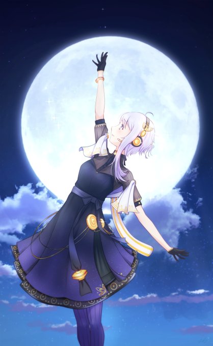 「moon starry sky」 illustration images(Latest)｜5pages