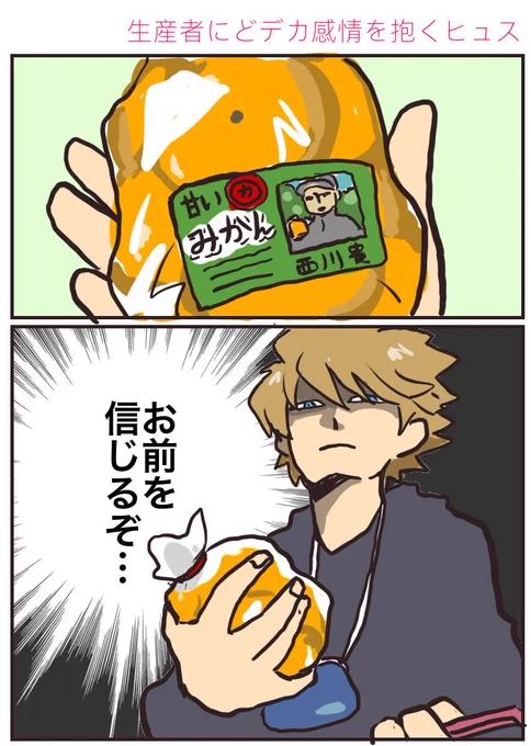 この冬みかんがとてもおいしいので…再掲🍊