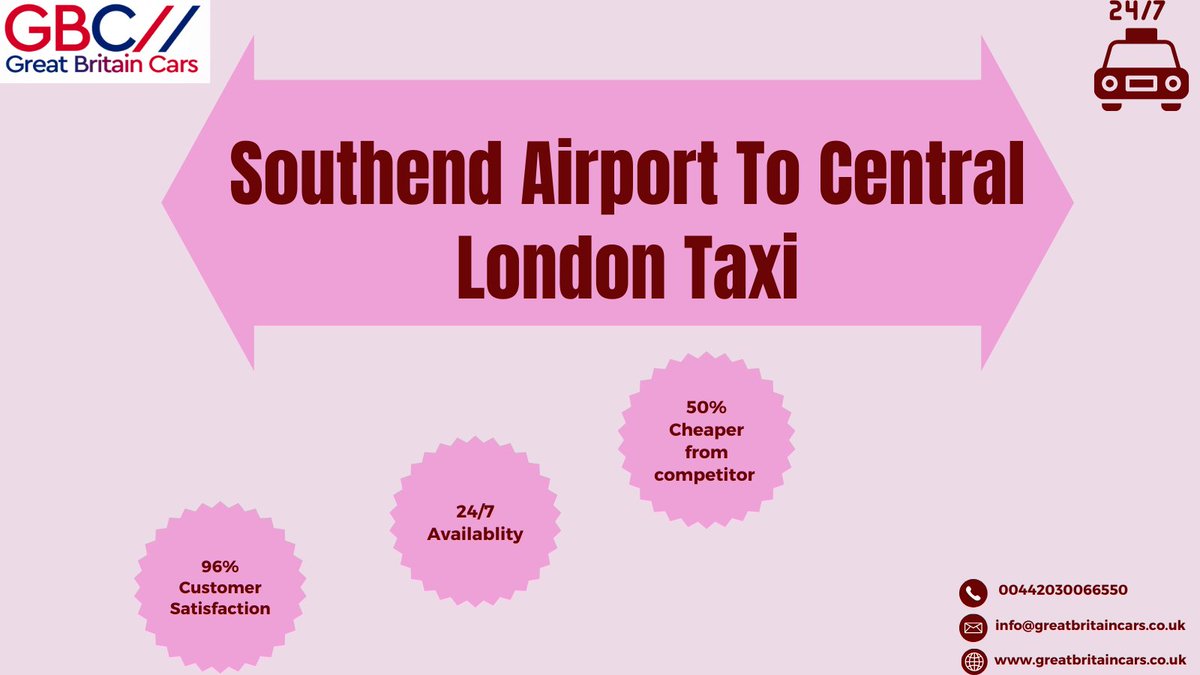 G_BritainCars's tweet photo. Indulge in a seamless and delightful travel experience with Great Britain Cars.
Visit our page: https://t.co/WQZIgOk5XA
#SouthendAirportToCentralLondonTaxi https://t.co/Xv3awnNRnW