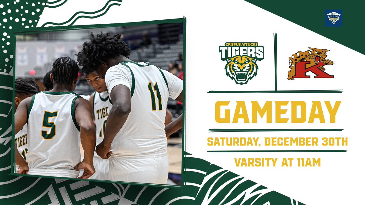 Good luck to our #8 @CattucksB Varsity Team, who travels to play in the HCH @HoopsHall Classic against Kokomo in Game 1. The game will start at 11am! Go Tigers! @IPSSchools @IPSAthletics @CAttucksIPS @AleesiaLJohnson