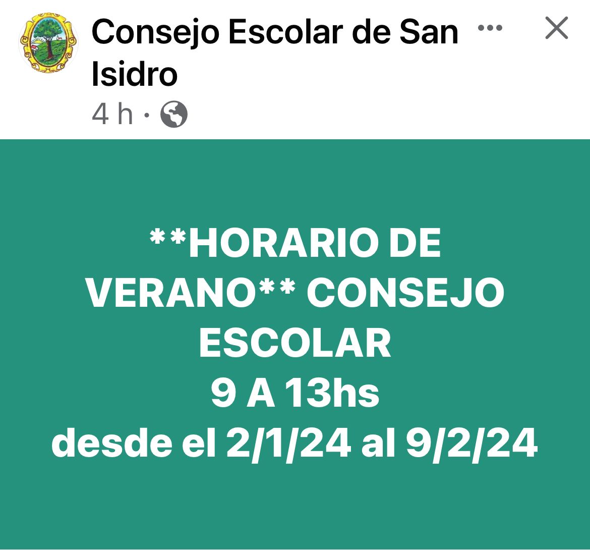 Consejo Escolar San Isidro (@consescolarsi) on Twitter photo 